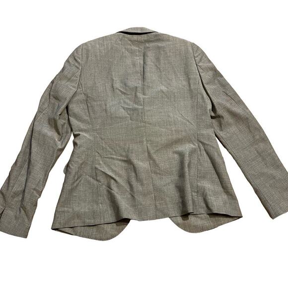 AKRIS Punto Gray 100% Wool Blazer Size 8 Office Career Lightweight Designer Chic - Picture 2 of 10